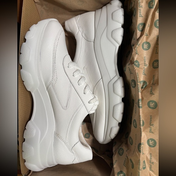 Platform Sneaker In White Leather. - Picture 5 of 8